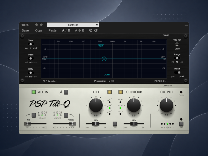 PSPaudioware PSP Tilt-Q拾音资源网 - 调音师VST插件 | 效果包 | 混音资源免费下载VST15