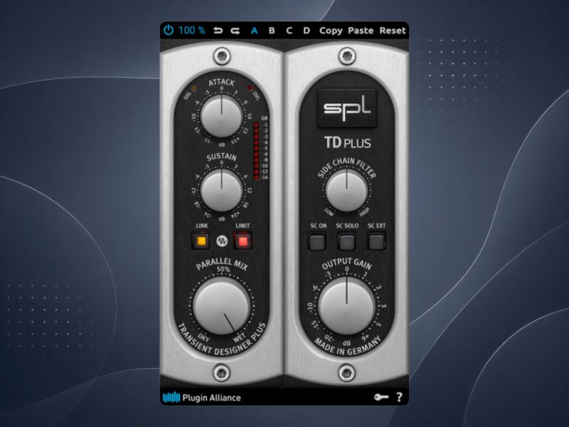 Plugin Alliance SPL Transient Designer Plus拾音资源网 - 调音师VST插件 | 效果包 | 混音资源免费下载VST15