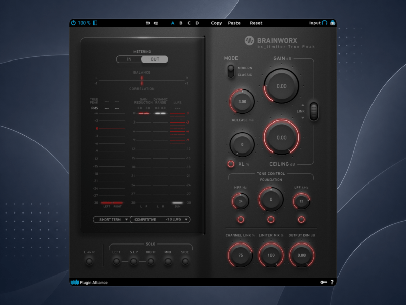 Plugin Alliance bx_limiter True Peak拾音资源网 - 调音师VST插件 | 效果包 | 混音资源免费下载VST15