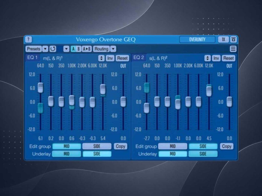 Voxengo Overtone GEQ拾音资源网 - 调音师VST插件 | 效果包 | 混音资源免费下载VST15
