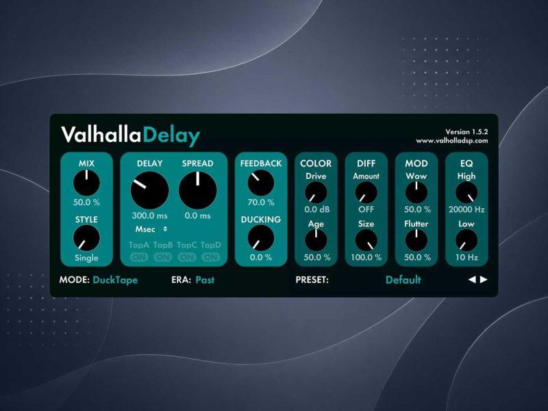 ValhallaDSP ValhallaDelay拾音资源网 - 调音师VST插件 | 效果包 | 混音资源免费下载VST15