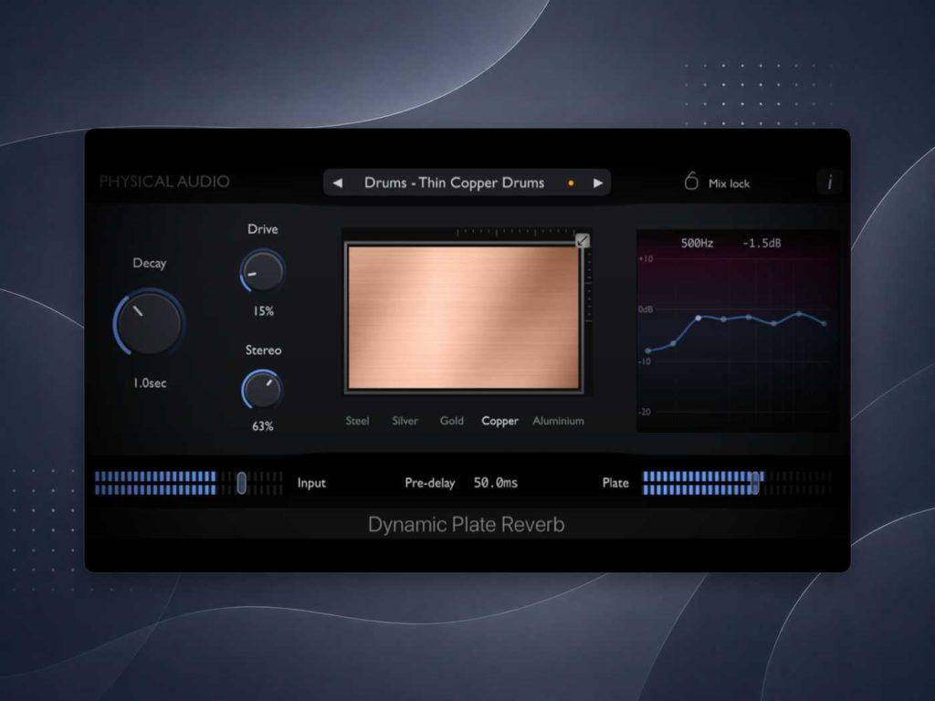 Physical Audio Dynamic Plate Reverb拾音资源网 - 调音师VST插件 | 效果包 | 混音资源免费下载VST15