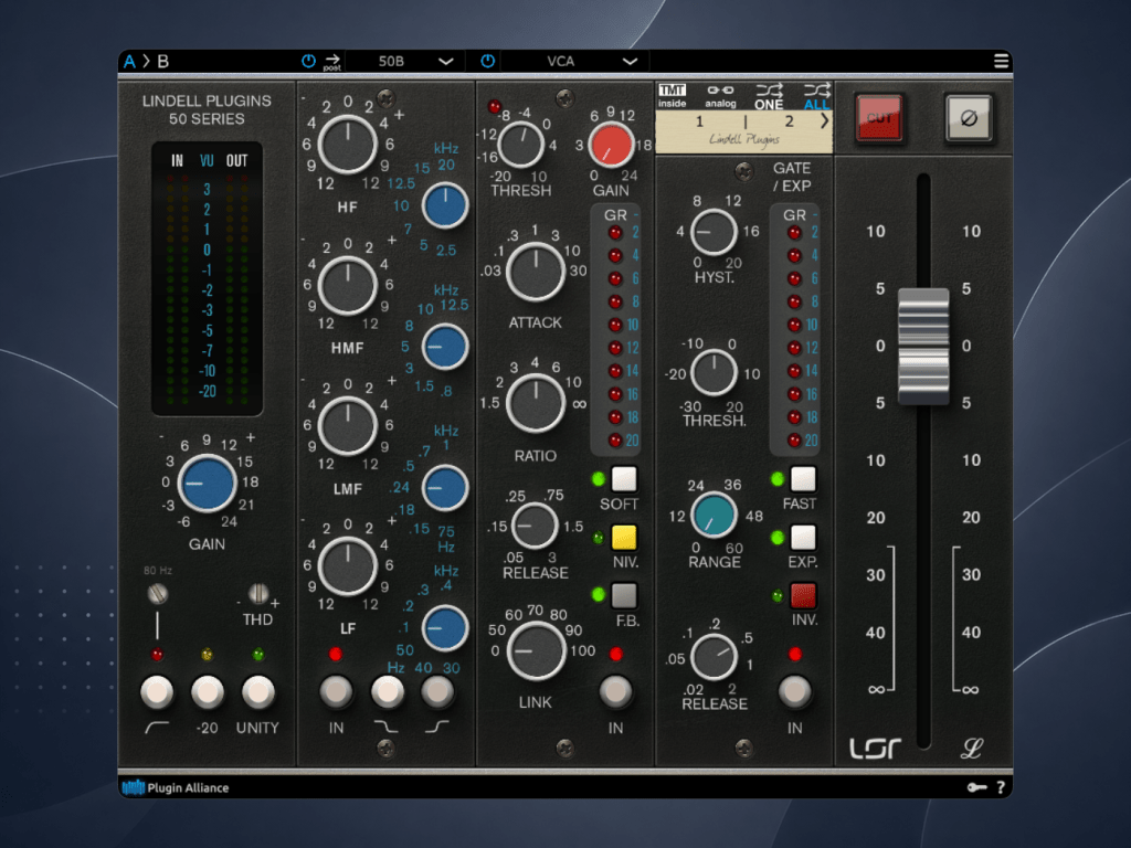 Plugin Alliance Lindell 50 Channel拾音资源网 - 调音师VST插件 | 效果包 | 混音资源免费下载VST15