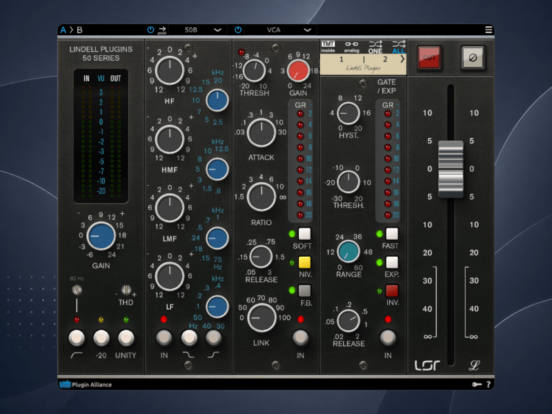 Plugin Alliance Lindell 50 Channel拾音资源网 - 调音师VST插件 | 效果包 | 混音资源免费下载VST15